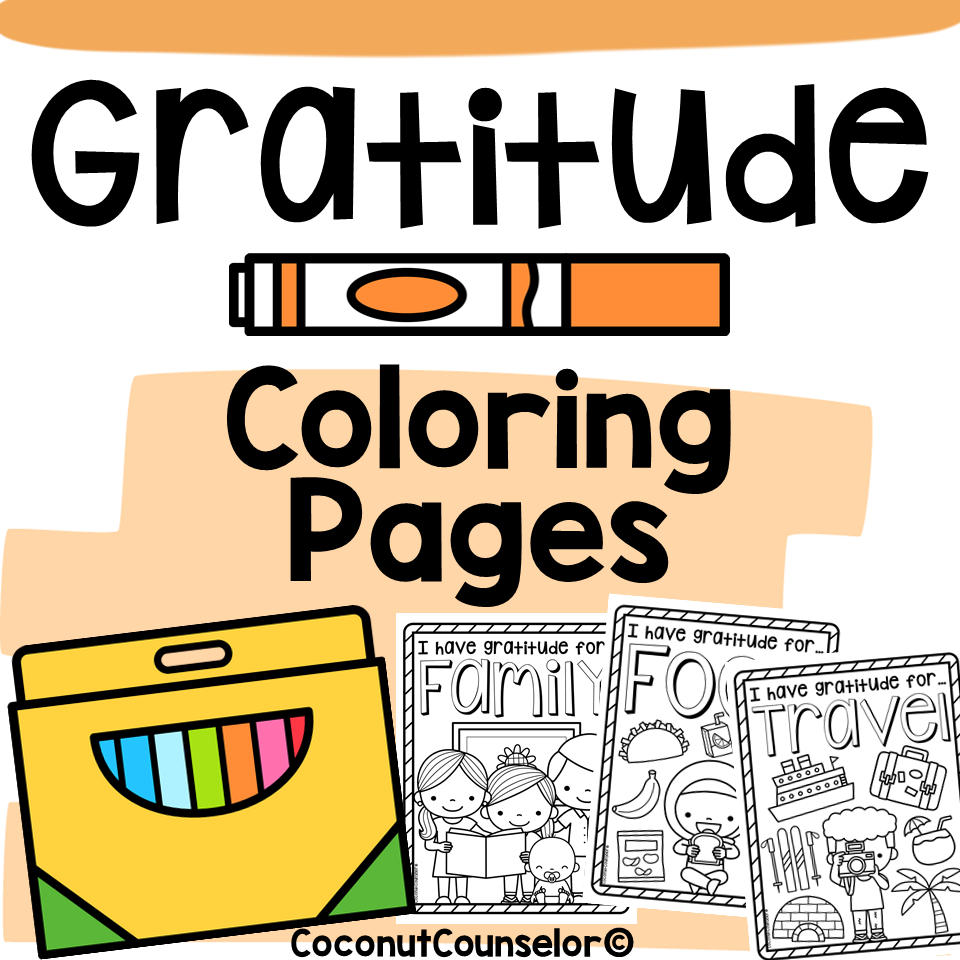 Gratitude coloring pages made by teachers