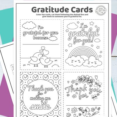 Printable gratitude quote cards for kids coloring pages kids activities blog