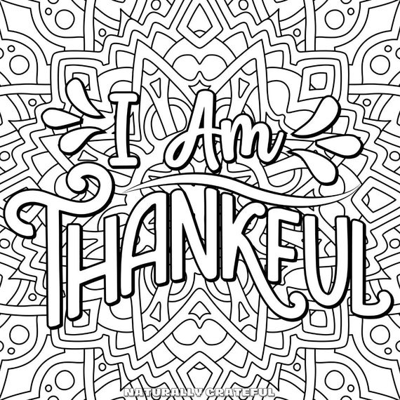 Mandala meditation coloring pages gratitude kindness download and print adult coloring book