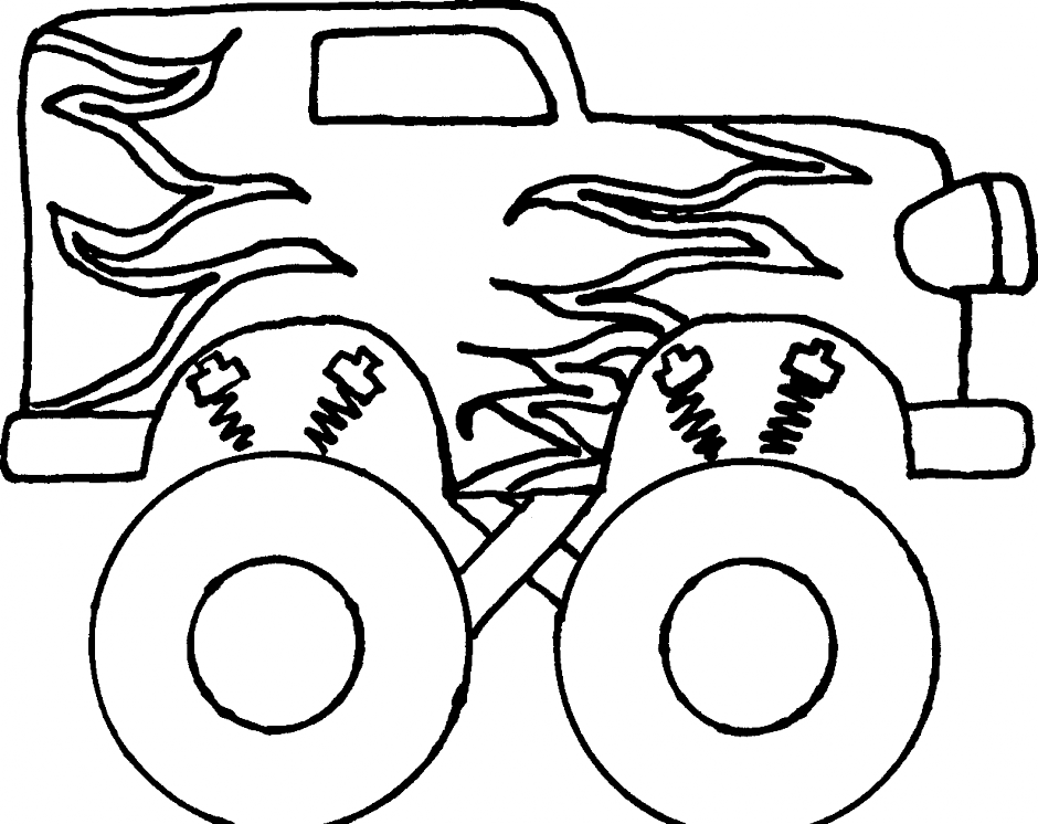 Grave digger coloring pages pictures