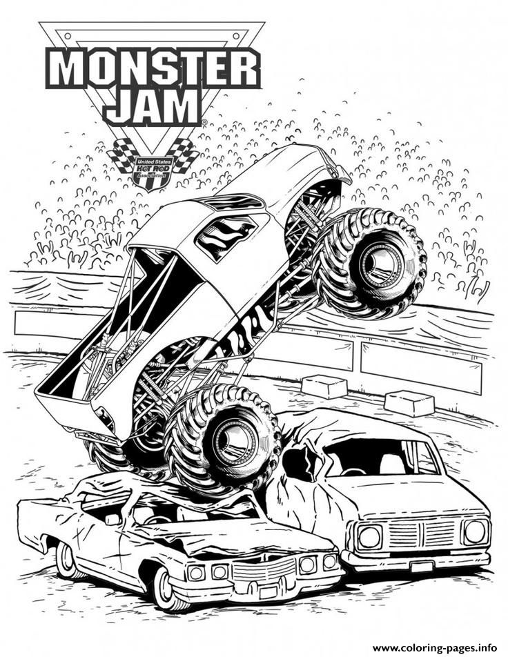 Print grave digger monster jam truck coloring pag monster truck coloring pag truck coloring pag monster trucks birthday party
