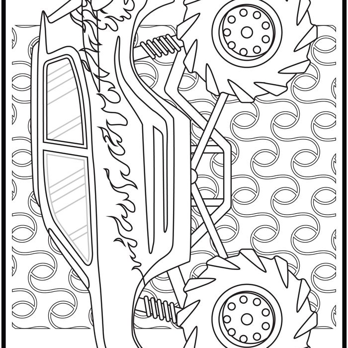 Monster truck coloring pages popular monster to color