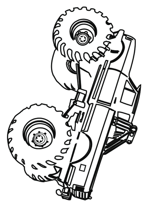 Monster truck coloring pages printable for free download