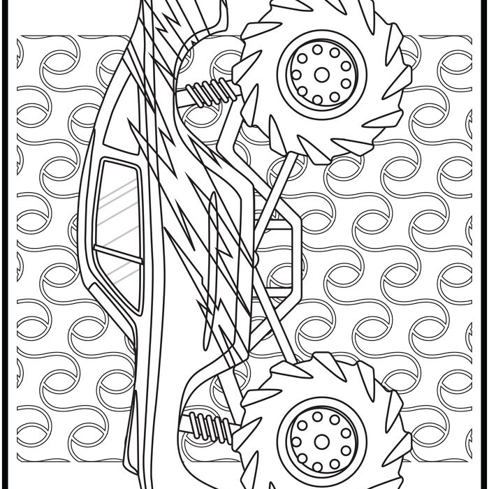 Monster truck coloring pages popular monster to color