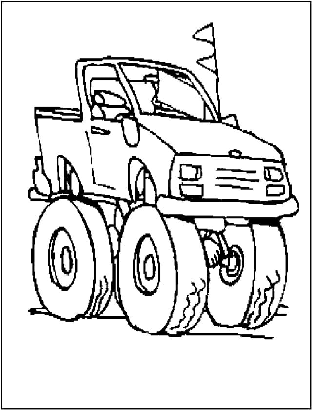 El toro loco monster truck coloring page