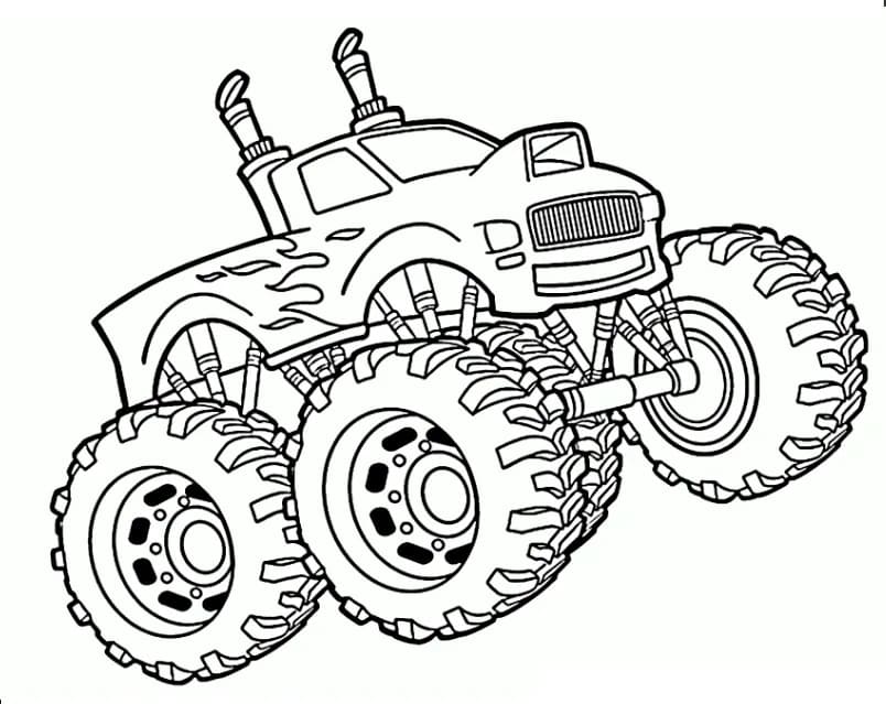 El toro loco monster truck coloring page