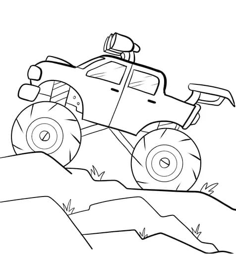 Monster truck coloring pages