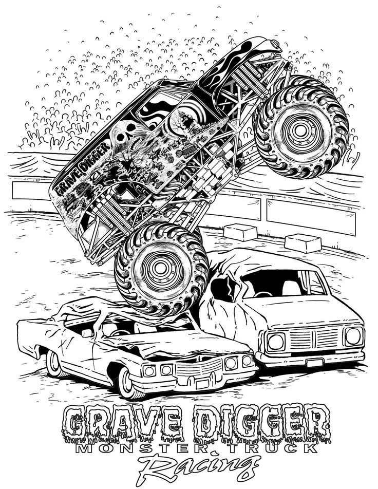 Monster jam coloring pages