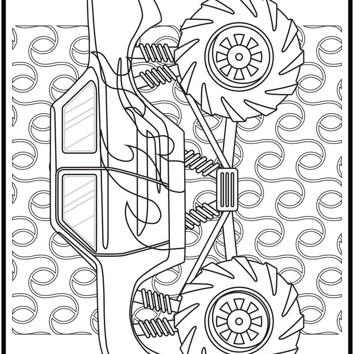 Monster truck coloring pages popular monster to color