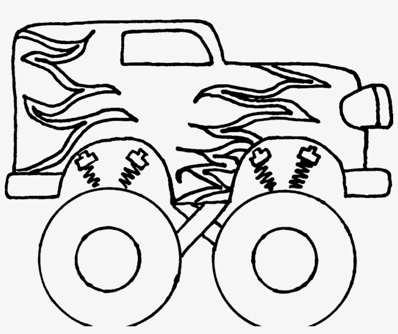 Monster truck coloring sheet many interesting cliparts