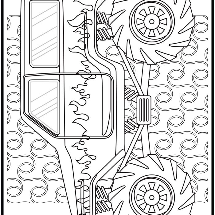 Monster truck coloring pages popular monster to color
