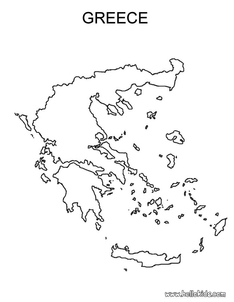 Color online flag coloring pages ancient greece map greece map