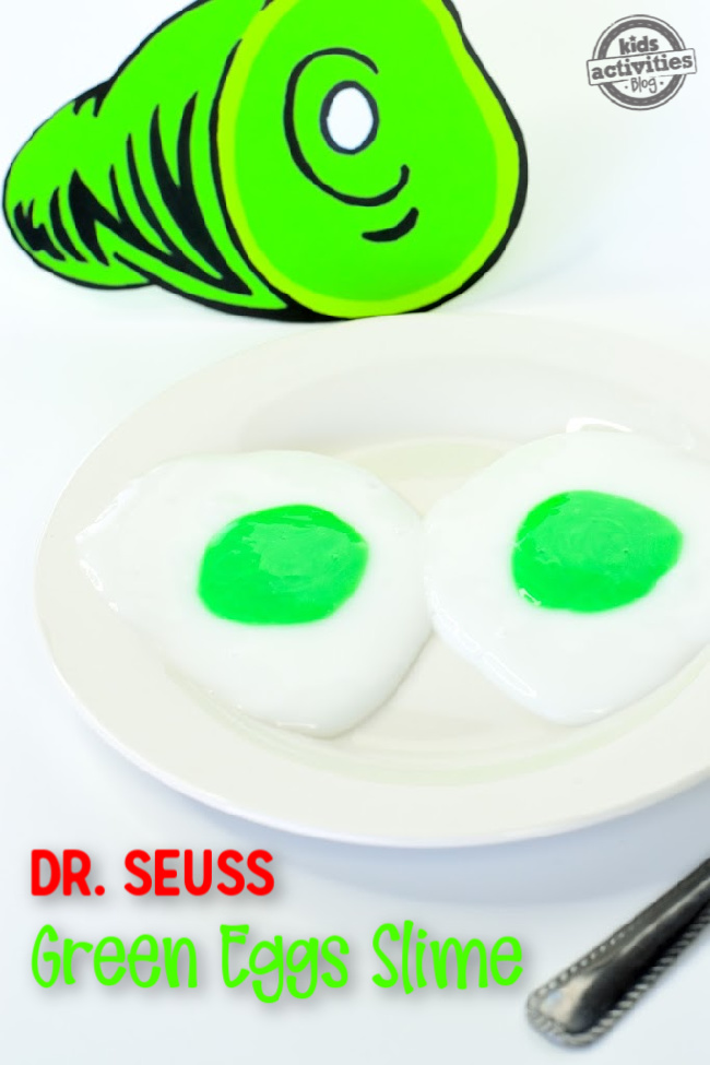 Dr seuss green eggs slime a fun dr seuss day kids craft
