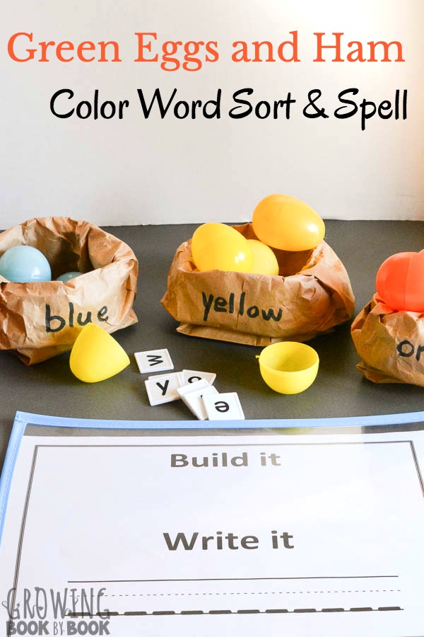 Green eggs and ham game color word eggs