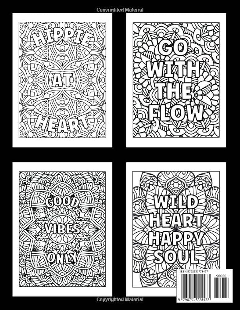 Hippie coloring book for adults a groovy hippie coloring book for adults pod kuyk books