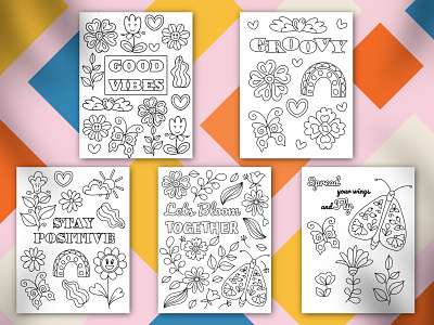 Big collection of positive groovy coloring pages by im christina tim on