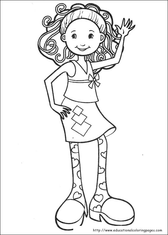 Groovy girls coloring pages free for kids