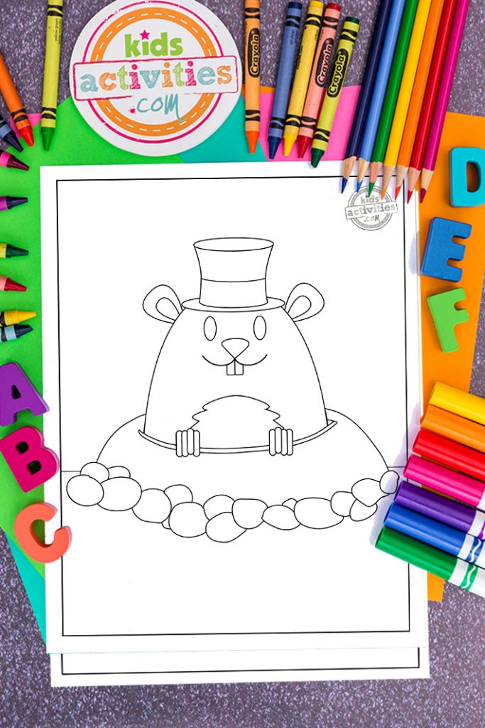 Free groundhog day coloring pages for kids kids activities blog