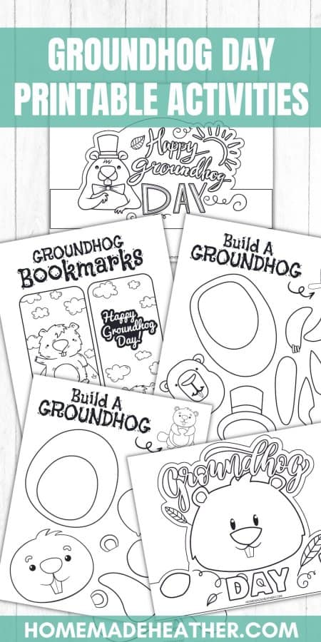 Groundhog day activity printables homemade heather