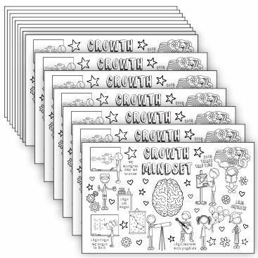 Growth mindset coloring pages