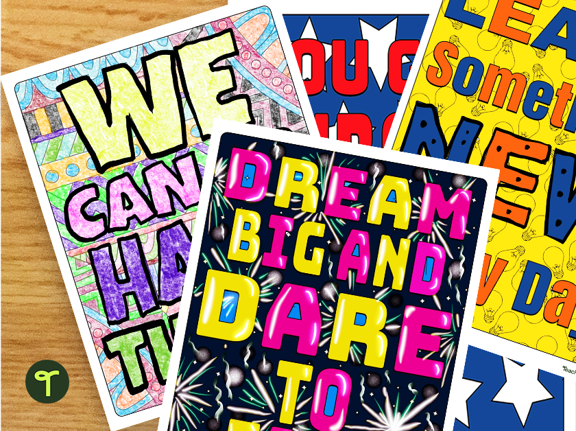 Growth mindset coloring pages teach starter