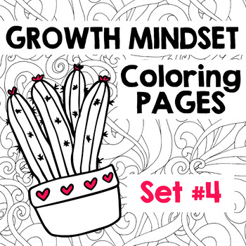 Growth mindset coloring pages set by art is basic tpt