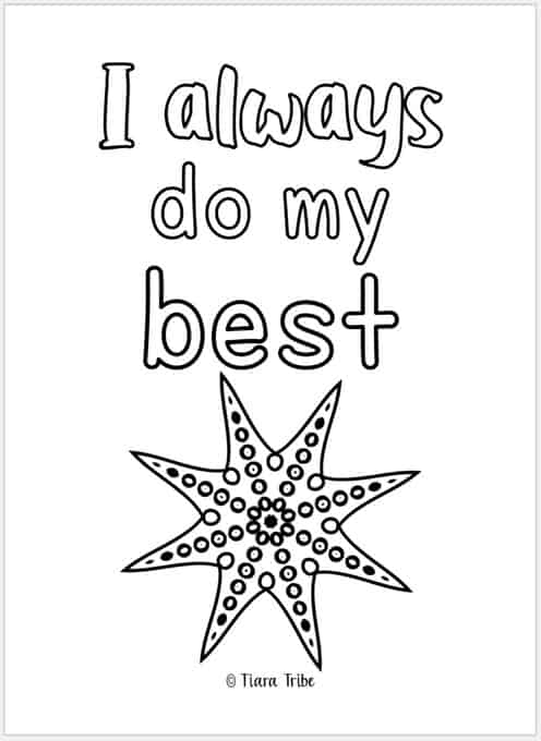 Growth mindset coloring pages