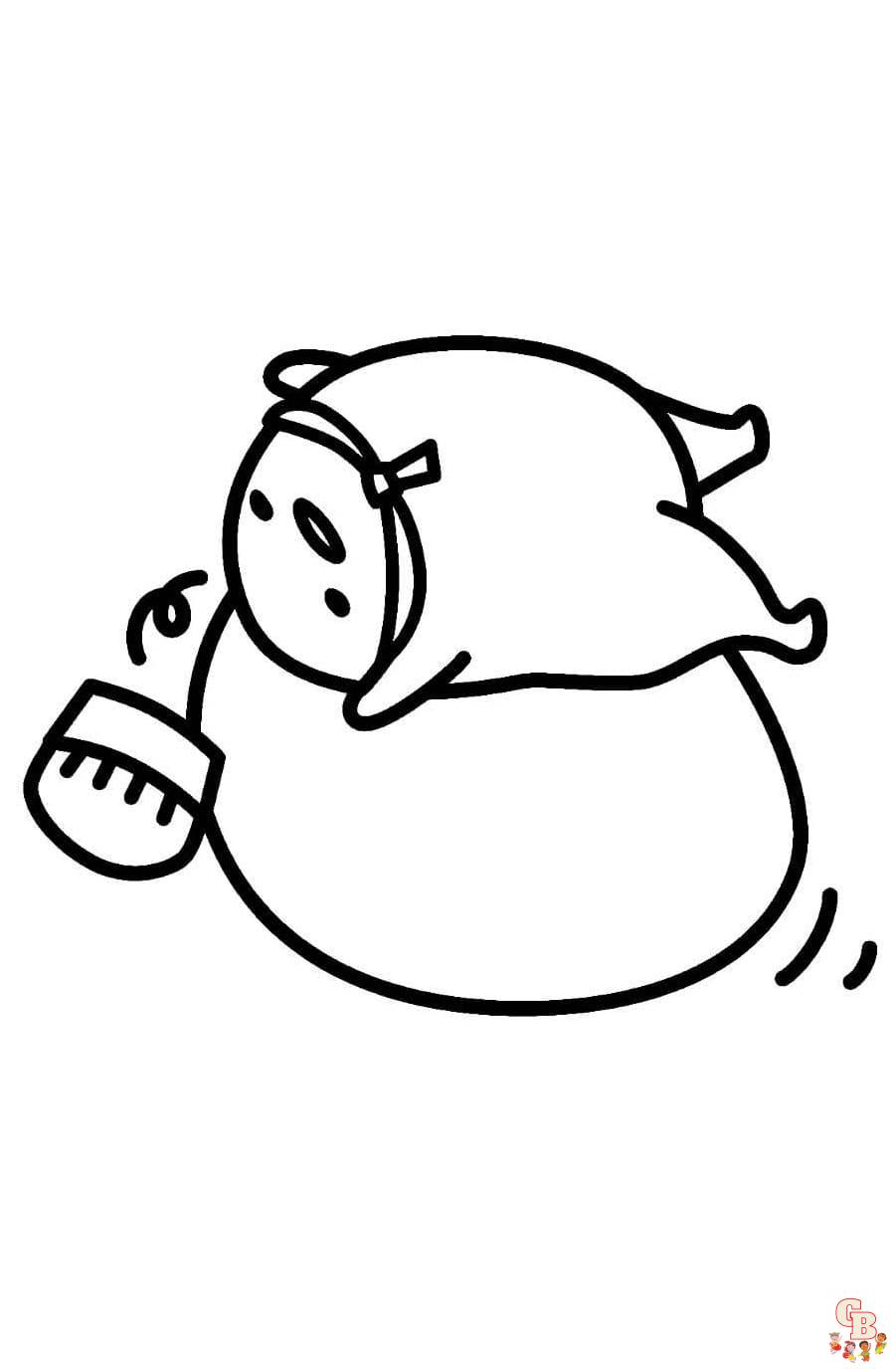 Printable gudetama coloring pages free for kids and adults