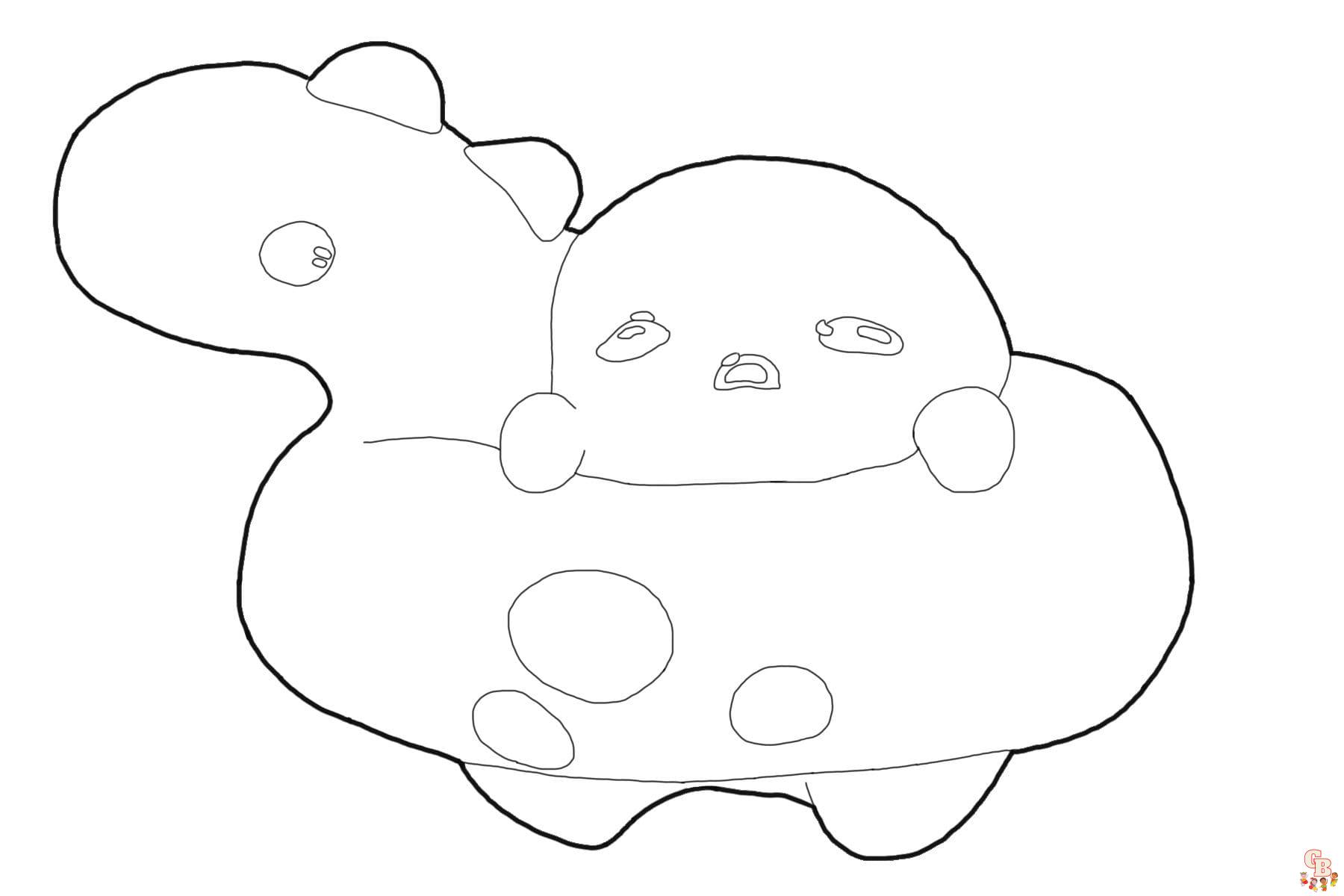 Printable gudetama coloring pages free for kids and adults