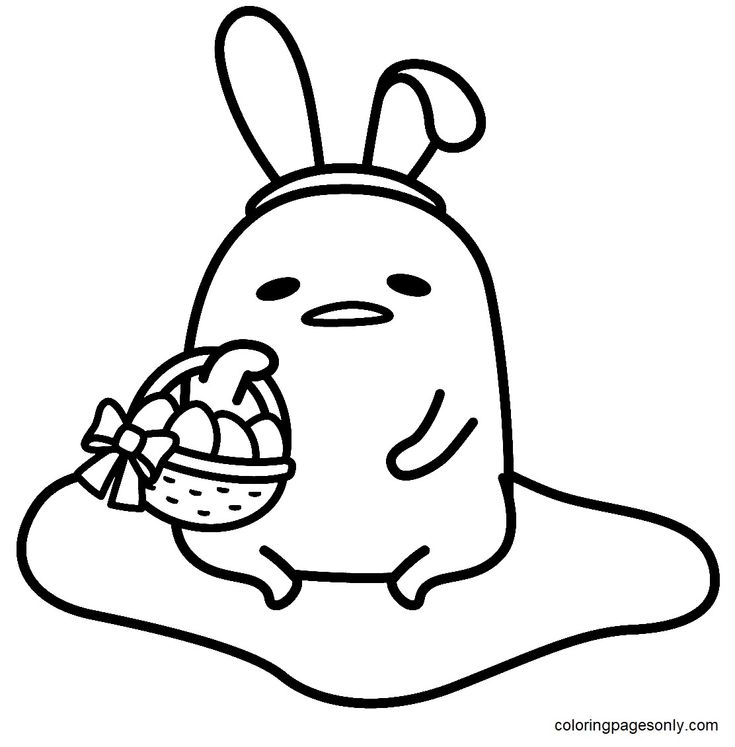 Gudetama easter coloring page easter coloring pages hello kitty colouring pages hello kitty coloring