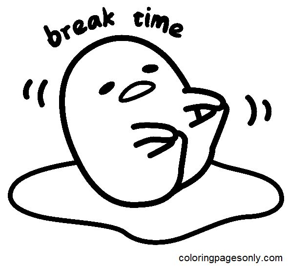 Gudetama coloring pages