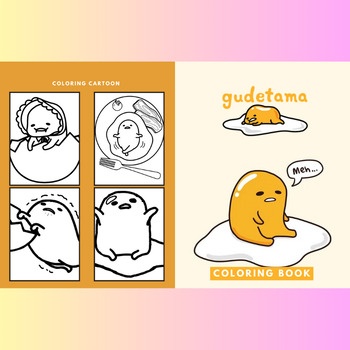 Gudetama coloring pages for students preschool pre