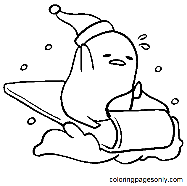 Gudetama coloring pages