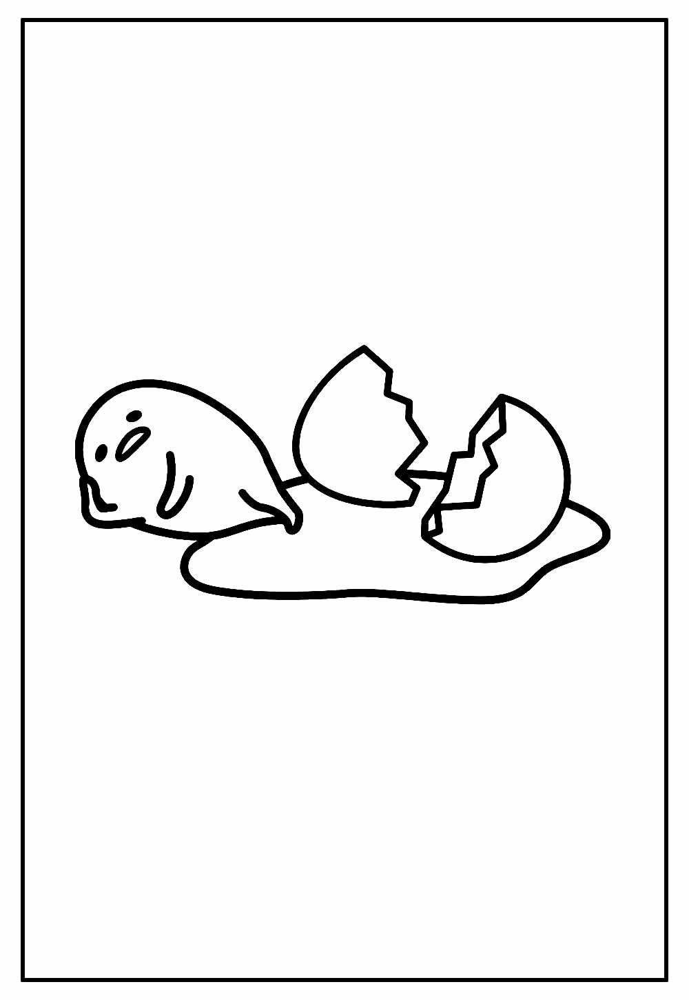 Desenhos do gudetama para imprimir e colorir