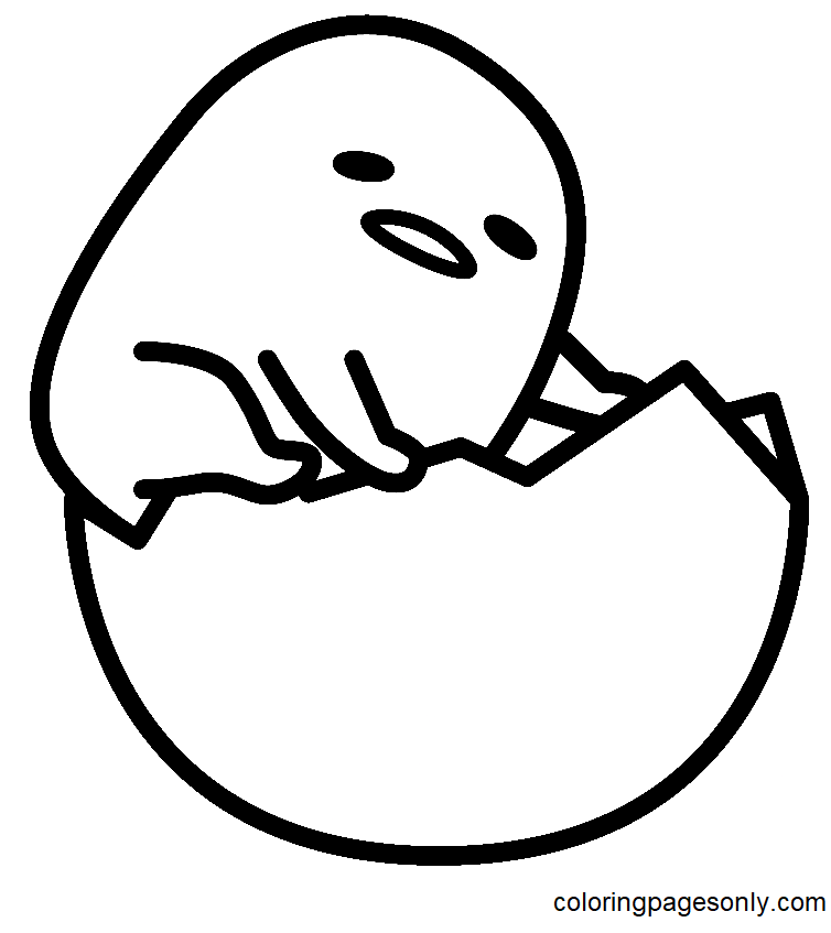 Gudetama coloring pages printable for free download