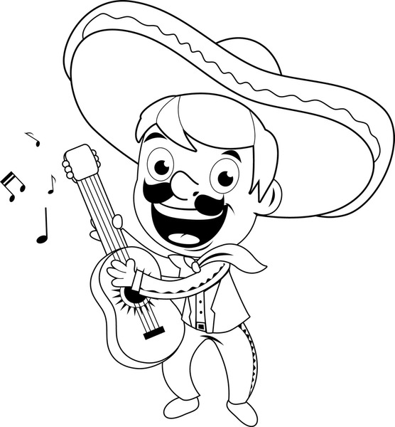 Thousand coloring pages music royalty
