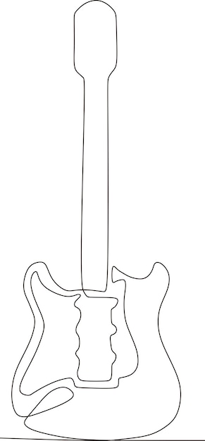 Page electric guitar outline images