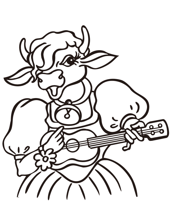 Guitar coloring pages
