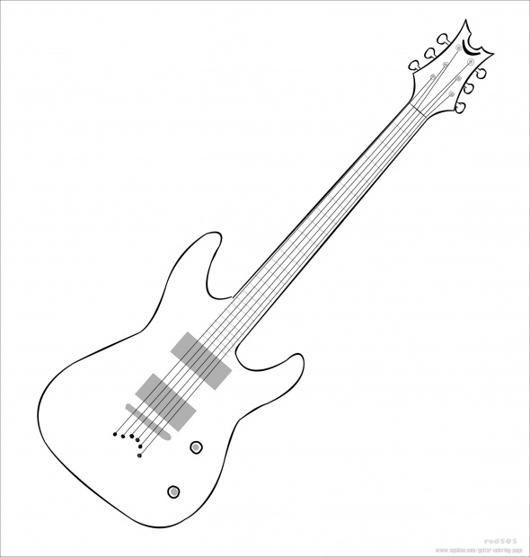 Barbie guitar colorg pages for boys pop star party kid picks