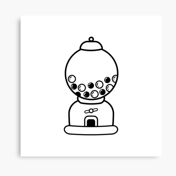 Gumball machine canvas prints for sale