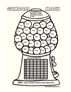 Gumball math worksheet for st