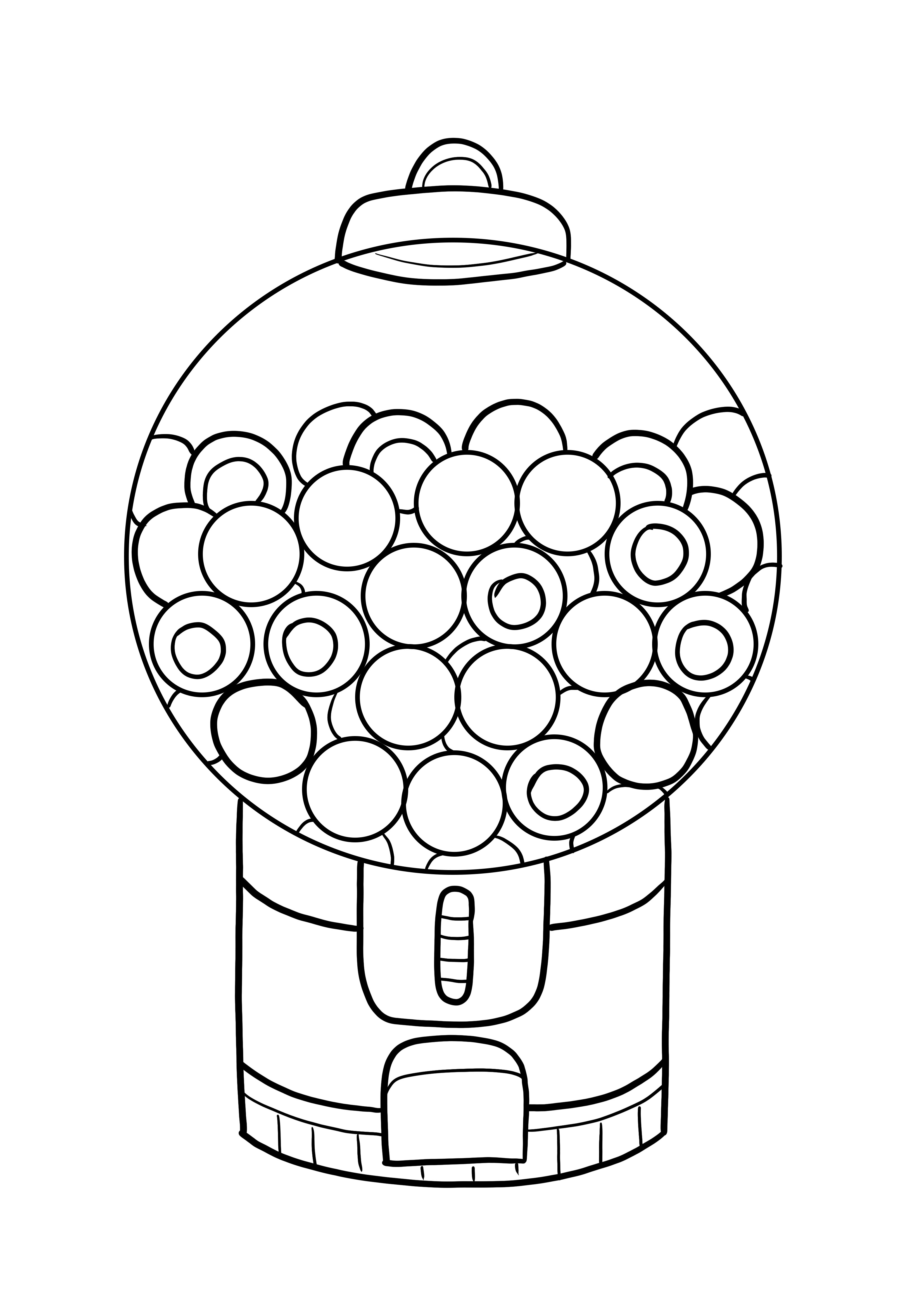 Gumball toy free printing and downloading image