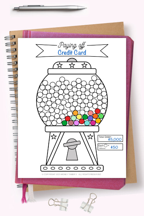 Gumball debt payoff tracker printable â money tamer