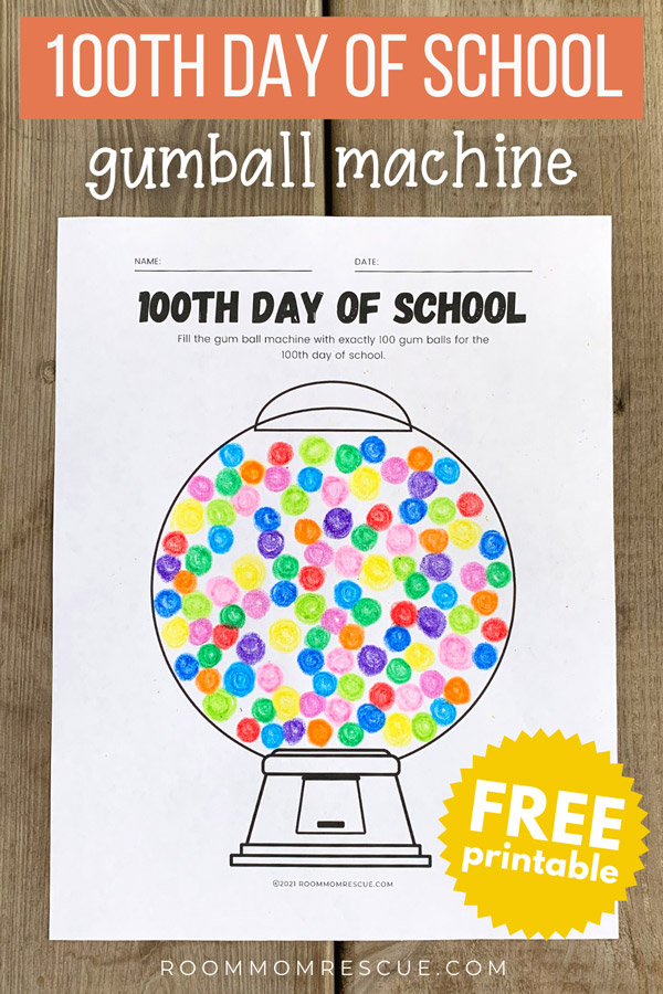 Th day of school gumball machine â room mom rescue