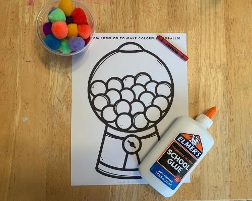 Easy gumball machine craft perfect letter g activity