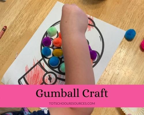 Easy gumball machine craft perfect letter g activity