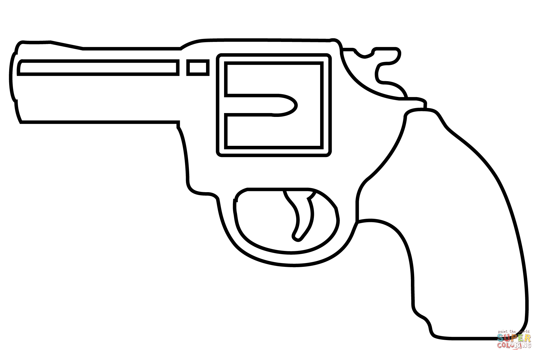 Pistol emoji coloring page free printable coloring pages