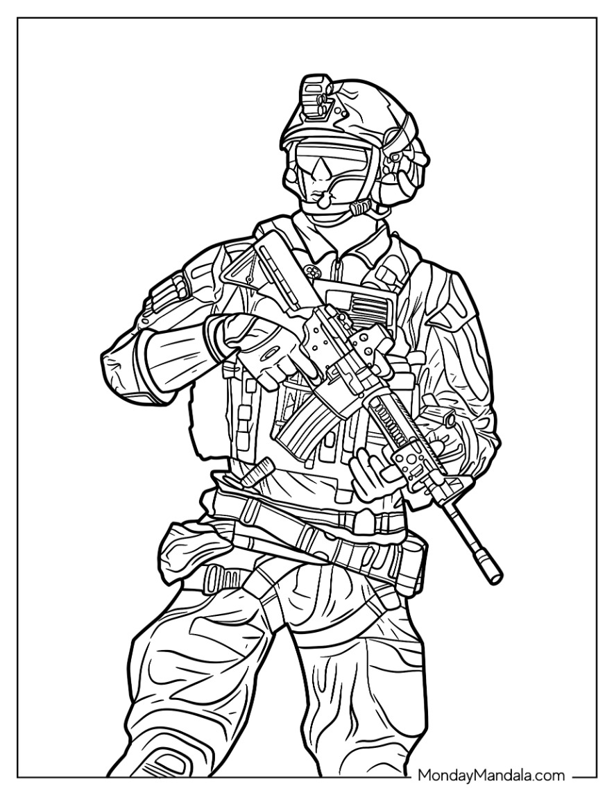 Call of duty coloring pages free pdf printables