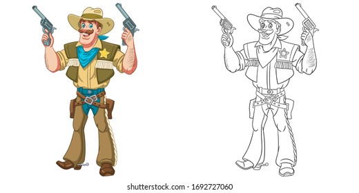 Hundred cowboy gun clipart royalty