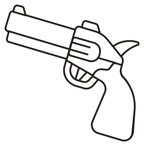 Pistol coloring page free printable coloring pages